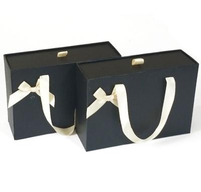 China Handmade Hot Selling Promotion Drawer Box Packaging Silk Gift Box With Ribbon for sale