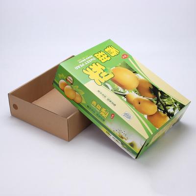 China Recycled Materials Fruit Vegetable Pear Tomato Apple Corrugated Packing Corrugated Box for sale