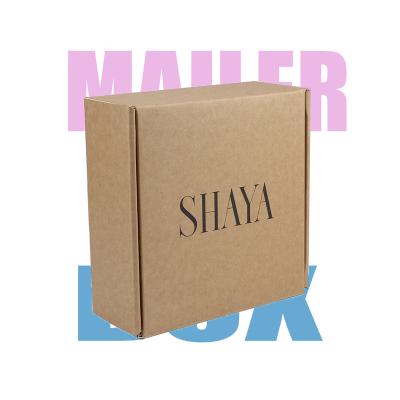 China Handmade hot sale! Custom Kraft Paper Box Packaging Corrugated Mailer Box Shipping Carton for sale