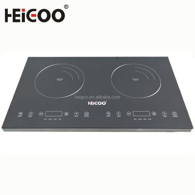 China Eco-Friendly+intelligent On sale home kitchen appliances glass ceramic plate double countertop 2 burners electric induction cooker for sale