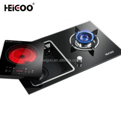 China High quality hot sale hotel double burner gas cooker cooktops built-in home gas stove and infrared ceramic cooker for sale