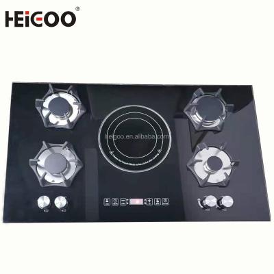 China Easily Cleaned Hot sale 5 burners multiple cooktops electric ceramic cooker gas stove with factory prices for sale