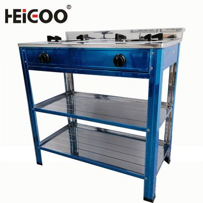 China Commercial Energy Saving Appliances Kitchen Standing Table Gas Stove Burner for sale