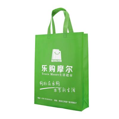 China Style Eco - Friendly Handled Nonwoven Flat Carry Bag Material Recycle D - Cut Fabric With Logo for sale