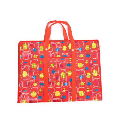 China 25kg 50kg Large Capacity Storage Sack Eco - Friendly PP Woven Bag With Zipper Packing Bottom Price for sale