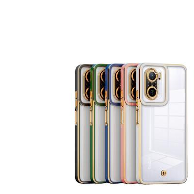 China Shockproof For Redmi k40 k40s High Quality Soft TPU Phone Back Clear Case Plating Mobile Cover For Xiaomi redme 10X 20X Note10 pro for sale