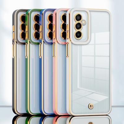 China TUP Fashion Clear Shockproof Electroplating Mobile Cover For Samsung M23 High Quality Back Clear Phone Case For s23 ultra,m33 for sale