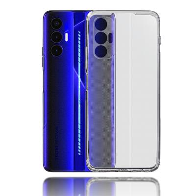 China Shockproof Cheap Price Transparent Soft Transsion Phone Case / Cover For Tecno POVA 3 for sale