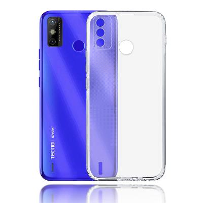 China Factory direct sale clear tpu phone case phone cover shockproof for TECNO SPARK 6 GO and PUT 2020 and PUT 2021 for sale