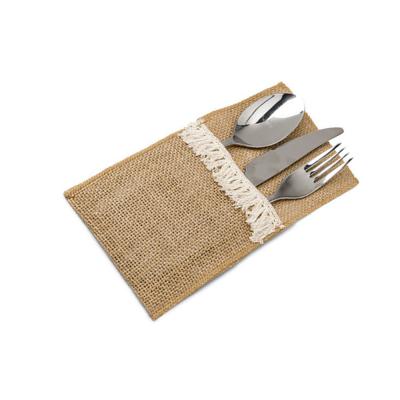 China Home Decorations and Cutlery Set Travel Bag Cloth Cutlery Jute Crafts Limited Time Discount Handy Bag Minimal and Practical for sale