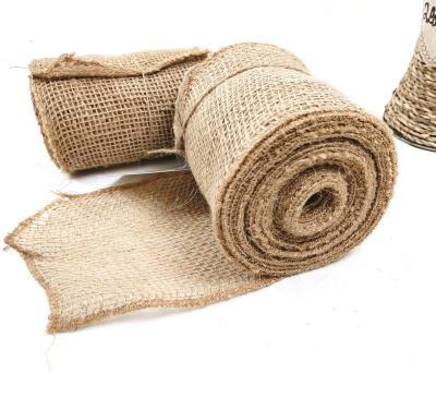 China 180gsm Country Round Loose Weight Hessian Burlap Fabric Roll For Tree Wrap for sale