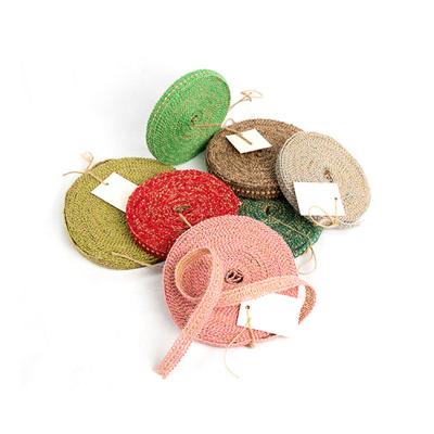 China Low Price 100%Jute Professional Jute Ribbon Vintage Jute Silk Ribbon for sale