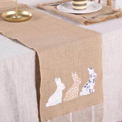 China Rustic Natural Hessian Rolls Burlap Table Runner Decoration for sale