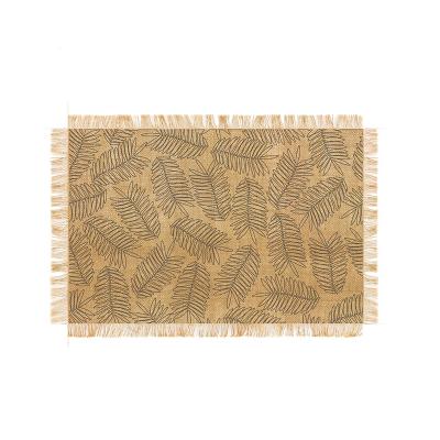 China High Quality Jute Limited Time Spike Simple Structure Jute Placemats For Dining Table Plain Place Mat Jute for sale