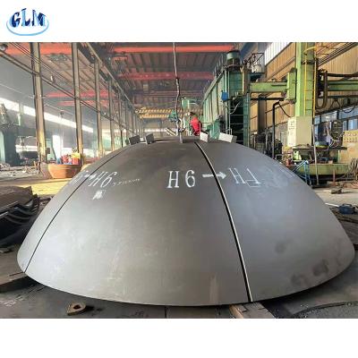 China Sa516 Gr70 Cabezas de tanque hemisféricas de 100 mm ASME de acero inoxidable en venta