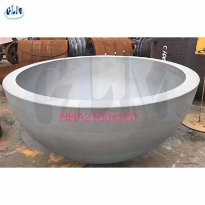 Chine HHA 2100mm 120mm Tête de réservoir hémisphérique ANSI Fin de récipient pour récipient sous pression à vendre