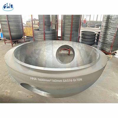 China SA516 Gr70N 500mm de Scheve Hoofdsoorten van Torispherical Schotelbeëindigen in Drukvat Te koop