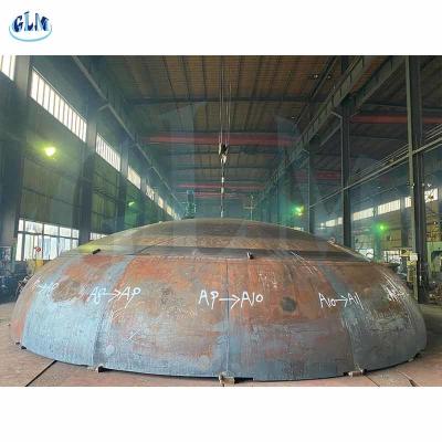 China Q235B SS304 800mm Halfronde Tankhoofden die Staalhemisfeer vormen Te koop