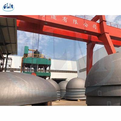 China Dimensões 1 ASME principais elípticas grossas Ellipsoidal do fim 50mm do prato da meia bola do PED 2 à venda