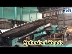 SS304 Spherical Heads Hot / Cold Pressing Large Diameter For Boiler