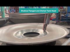 Elliptical Dished Tank Heads Stainless Steel Construction With Beveled Edge