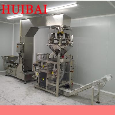 China High Quality HB-400S1010 Food Over Lap Fin Seal Tube Film Tape String Bag Packing Machine French Fries Filling Packaging Machine for sale