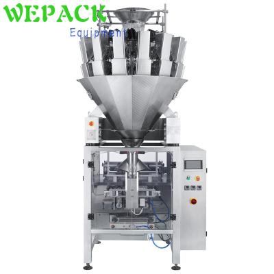 China Vertical food multihead weigher form wire and seal packing machine pillow bag gusset bag overlay large small separate system bag finseal for sale