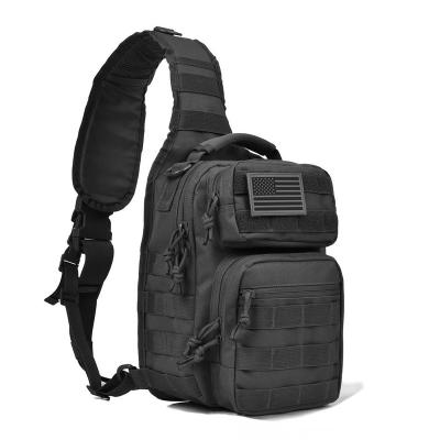 China Wholesale Custom Waterproof Military Logo Tactical Sling Bag Pack Shoulder Body Sling Cross Backpack for sale