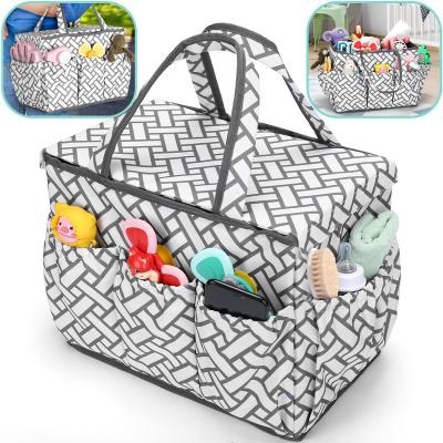 China PACKING BAG Wholesale Nursery Organizer Shower Recording Gift Basket Hanging Baby Diaper Caddy Organizer for sale