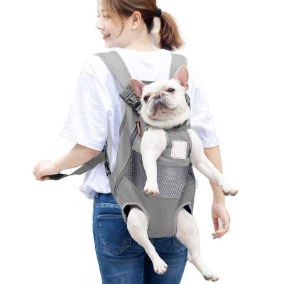 China Custom Logo Viable Custom Logo Pet Carrier Backpack Dog Front Bag For Bike Walking Hiking Motorcycle for sale