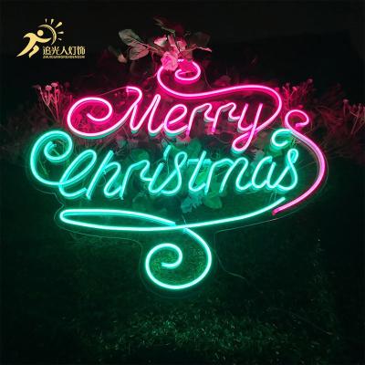 China Customization Neon Sign Christmas Neon Lights Atmosphere LED Lights Festive Letter Shaped Neon Lights for sale