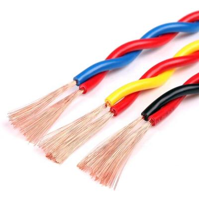 China 2 Core Twisted 0.75mm Electrical Cables And Copper Wire / Power Cable WD-0026 for sale