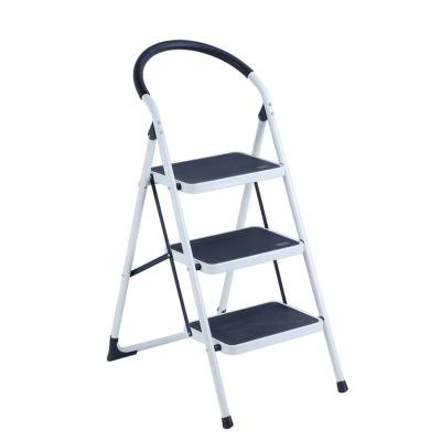 China Folding Ladders Goldgile 2 Steel Step Ladder With EN131 Approved Step Ladder Wide Folding Steel Step Ladder for sale