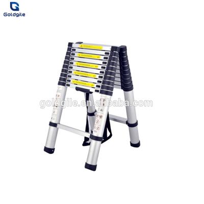 China Goldgile Telescopic Double Sided Ladder 3.8m+3.8m Ladders With EN131-6 for sale