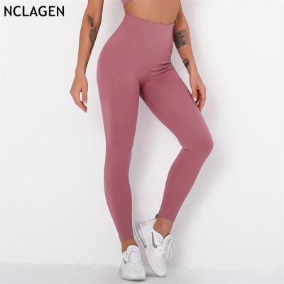 China Breathable Seamless Leggings Sport Women High Waist Yoga Pants OEM Proof Elastic Fitness Squat Workout Running Capri Gym Nylon Tights for sale