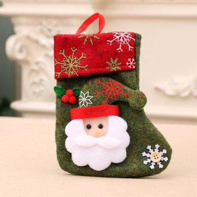 China Wholesale Snowman Santa Socks Candy Gift Hanging Christmast Ornament YB Party Props Kids Christmas Tree Decoration Bags Christmas Stockings for sale