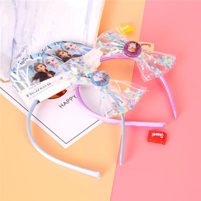 China Yifan Wholesale Bow Headband British Theme Party Hairbands Kids Style Kids Gifts Glitter Party Headband for Party Hair Accessories for sale