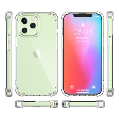 China Wholesale Transparent Shockproof Shockproof Mobile Phone Case Four Corner Drop Airbag Mobile Phone TPU Case For iPhone 11 12 13 pro for sale