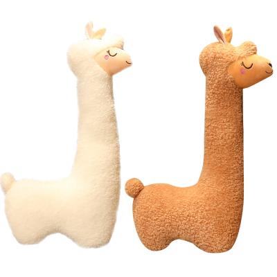 China Cute Alpaca Plush Toy Japanese Alpaca Sheep Llama Soft Stuffed Animal Dolls Sleep Rest Dolls Home Decoration For Kids Girls for sale