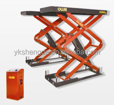 China Full Rise Scissor Car Lift OJ-635 3500KG for sale