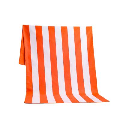 China 2022 RTS Unisex Stripe Hand Towel Sports Gym Beach Quick Dry Bath Towels for sale