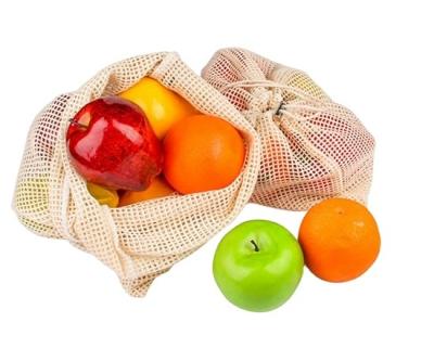 China Reusable 2022 Polyester Handled Eco Friendly Organic Foldable Fruit Cotton Mesh Grocery Net Bag for sale