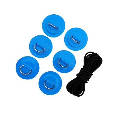 China Various unisex colors in high quality PVC patch with D stainless steel bungee cord for inflatable surfboard for sale