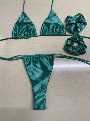 China Custom Printing One-Shoulder Guangzhou Factory Mature Woman Bikini Swimsuit Brazilian Swimwear for sale