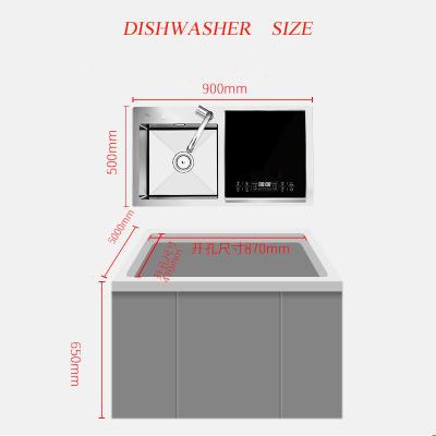 China Traditional Automatic Household Ultrasonic Dishwasher /embedded Sink Dishwasher / 2022 Dishwasher for sale