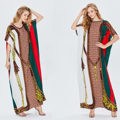 China Cotton Wholesales Fashion Women Long Abaya Loose Fitted Muslim Women Dress Dubai for sale