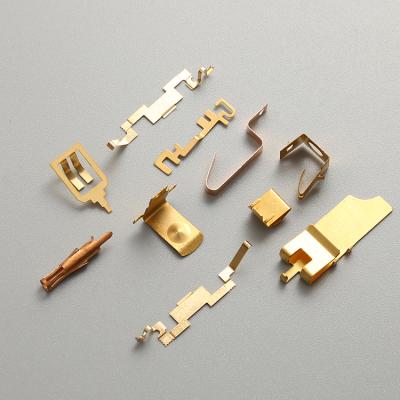 China No Burrs To All Metal Stamping Electrical Plug Battery Contact Custom Copper Silver Parts for sale