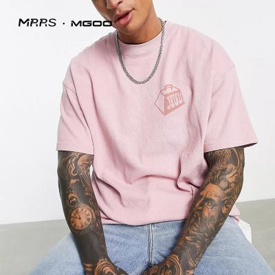 China Custom Anti-Wrinkle MRRS MGOO OEM Logo T-shirt Printing Cotton Printed Oversize T-shirt Men Graphic Tee for sale