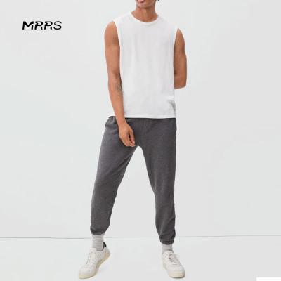 China MRRS Breathable Sweat-Wicking Plain Gymwear Workout Sets Tank Top And Pants For Men for sale