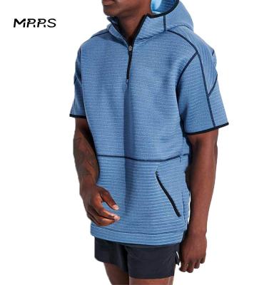 China Anti-wrinkle MRRS short sleeve fashion hoodie shorts sets men and tracker sets for sale